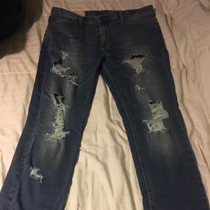 Hollister ripped jeans
